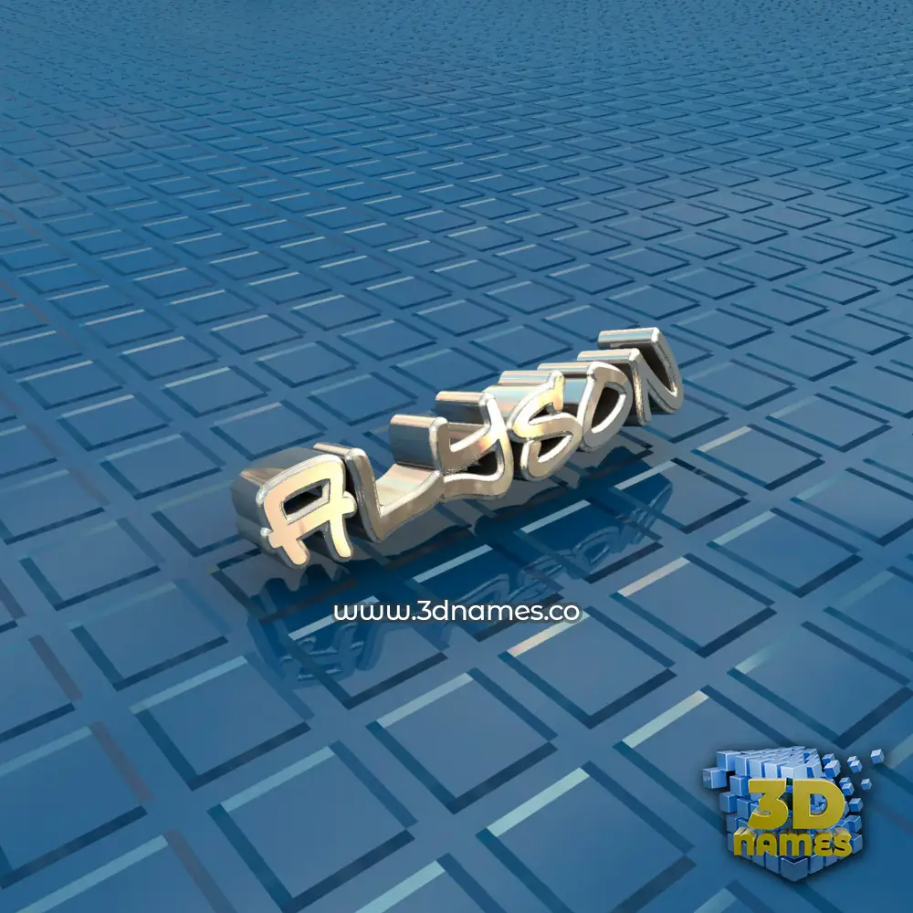 alyson in Blue Bling style - 3D name wallpaper