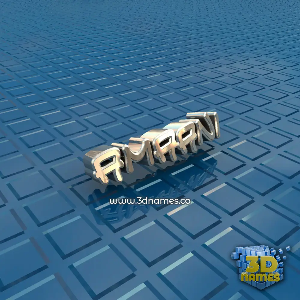 amaani in Blue Bling style - 3D name wallpaper