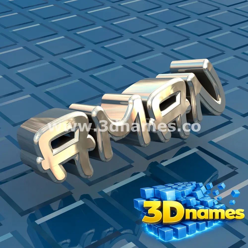 aman in Blue Bling style - 3D name wallpaper