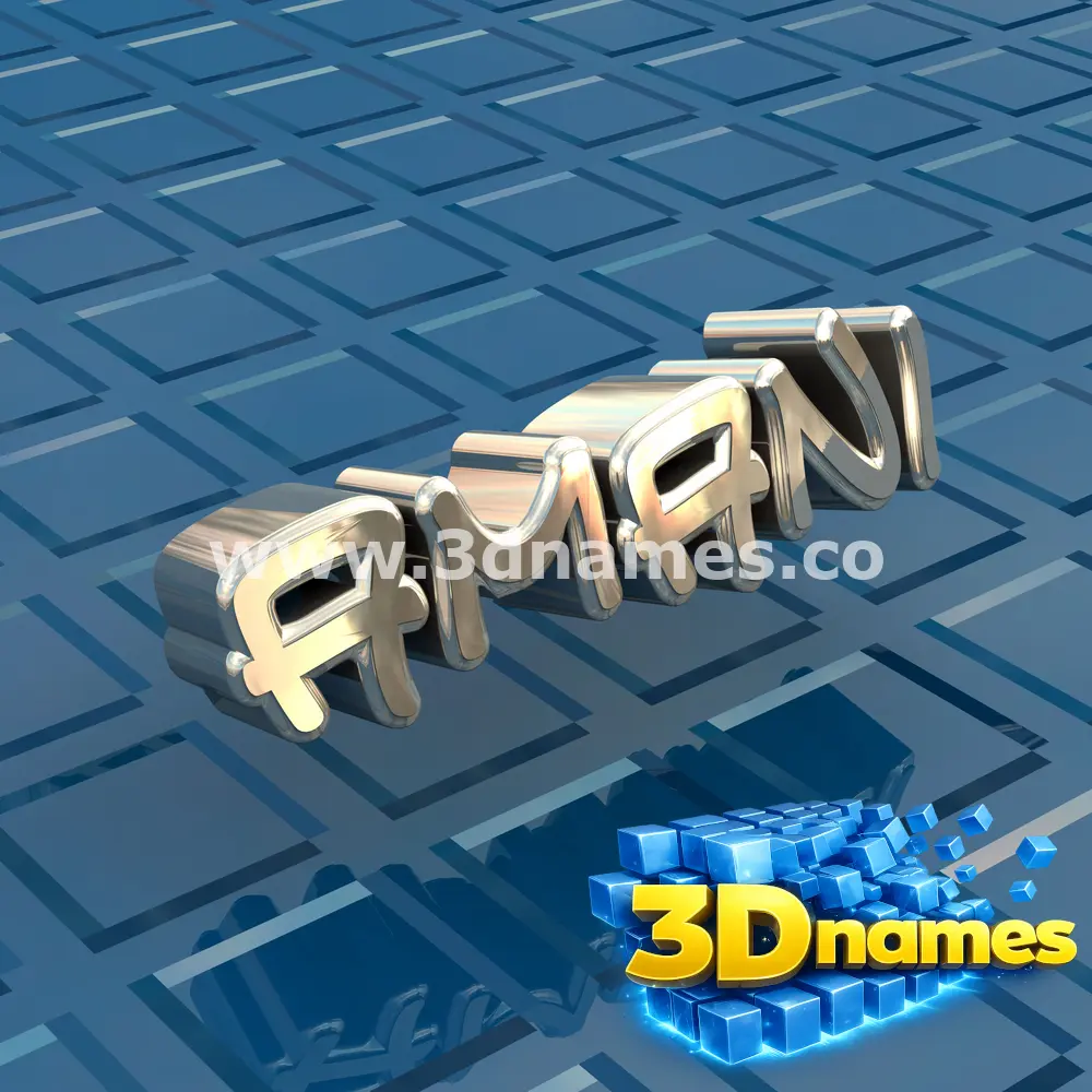 amani in Blue Bling style - 3D name wallpaper