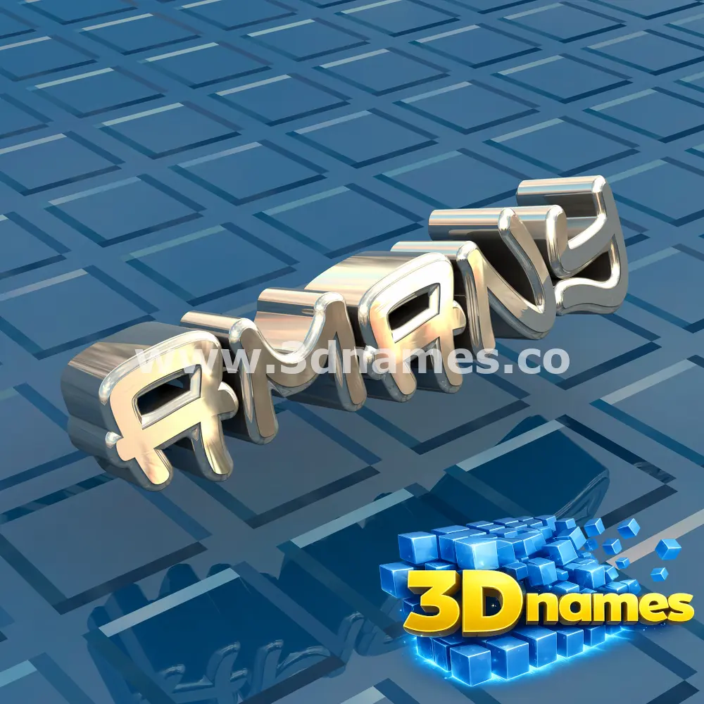 amany in Blue Bling style - 3D name wallpaper