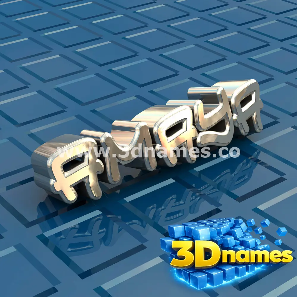 amaya in Blue Bling style - 3D name wallpaper