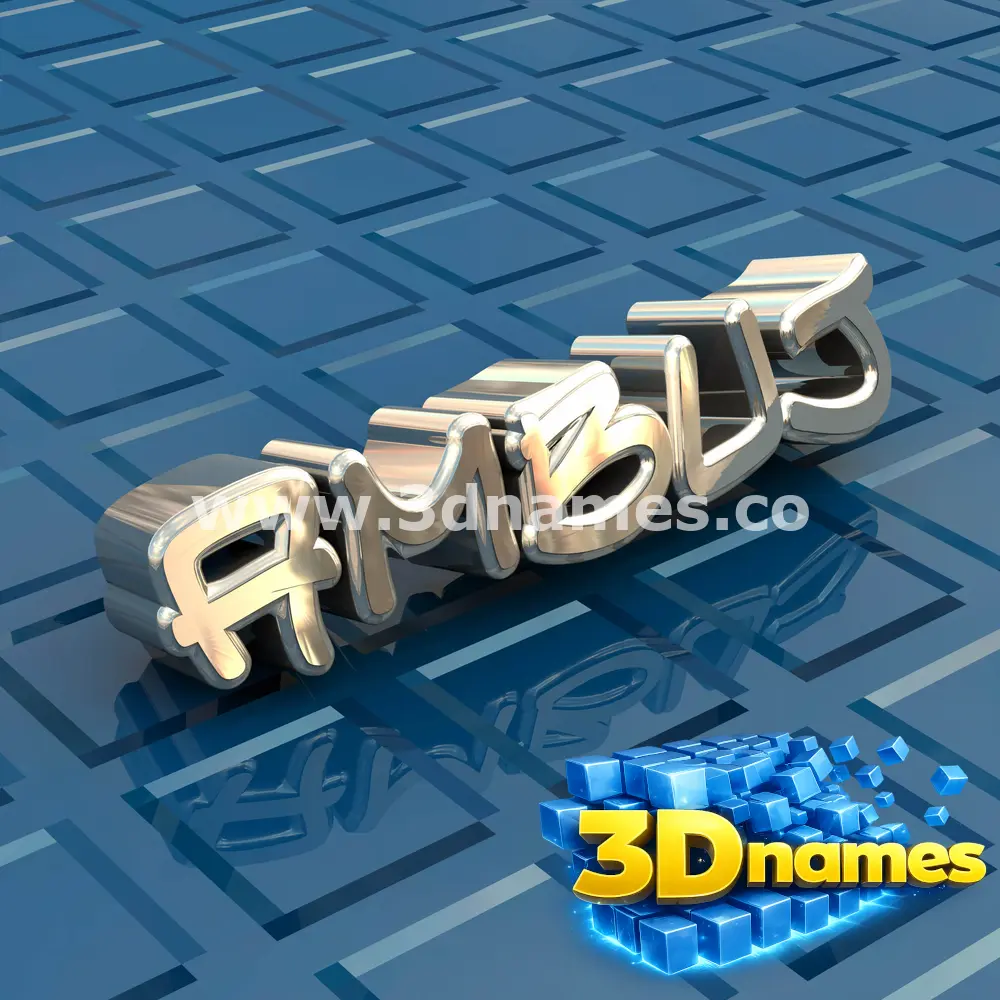 ambuj in Blue Bling style - 3D name wallpaper