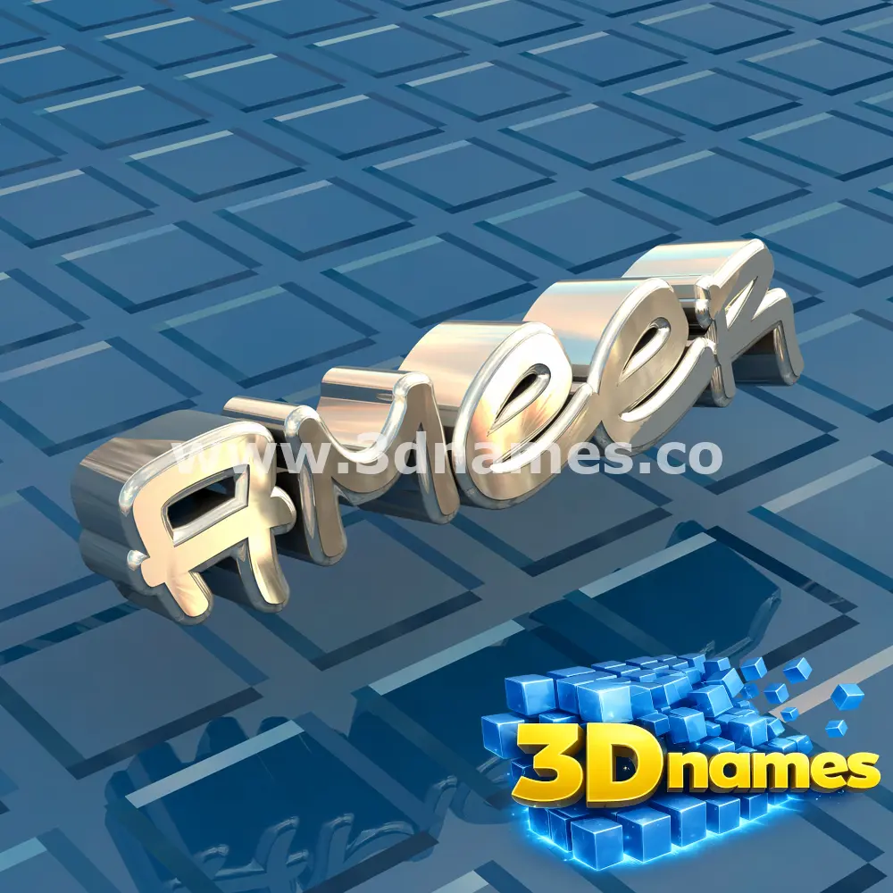 ameer in Blue Bling style - 3D name wallpaper