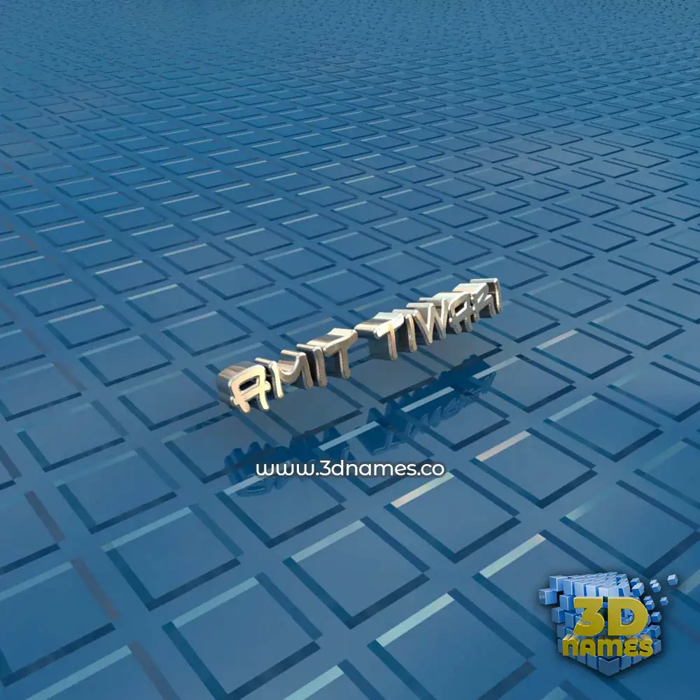 amit tiwari in Blue Bling style - 3D name wallpaper