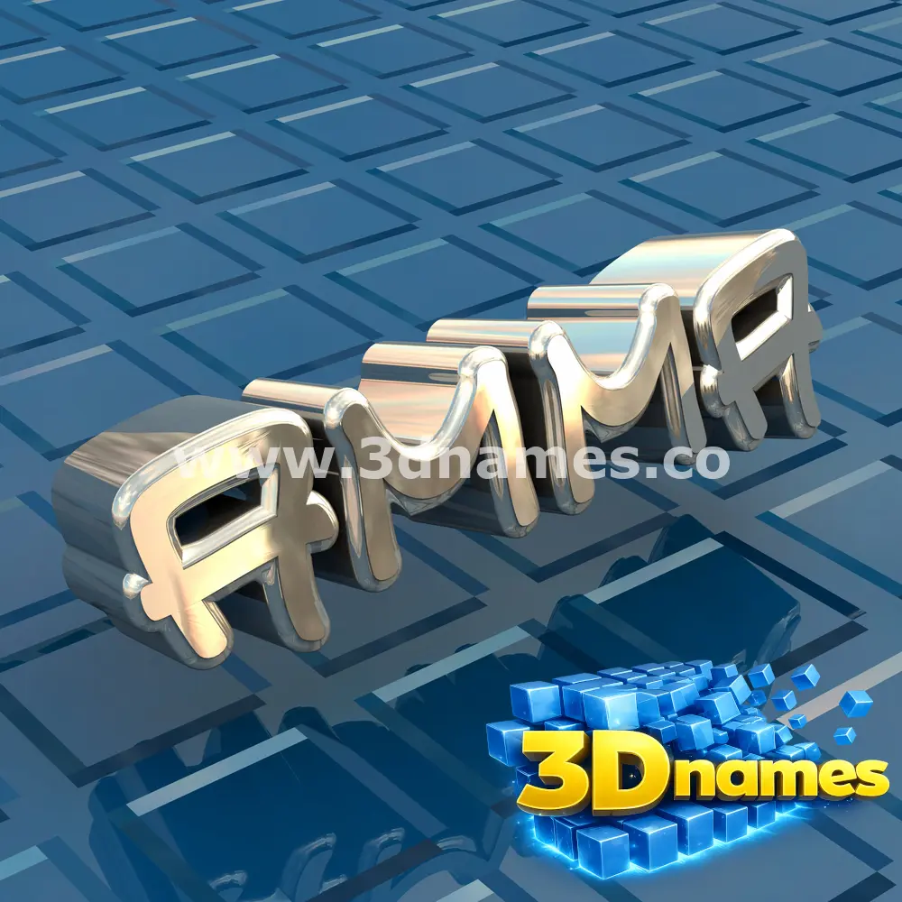 amma in Blue Bling style - 3D name wallpaper