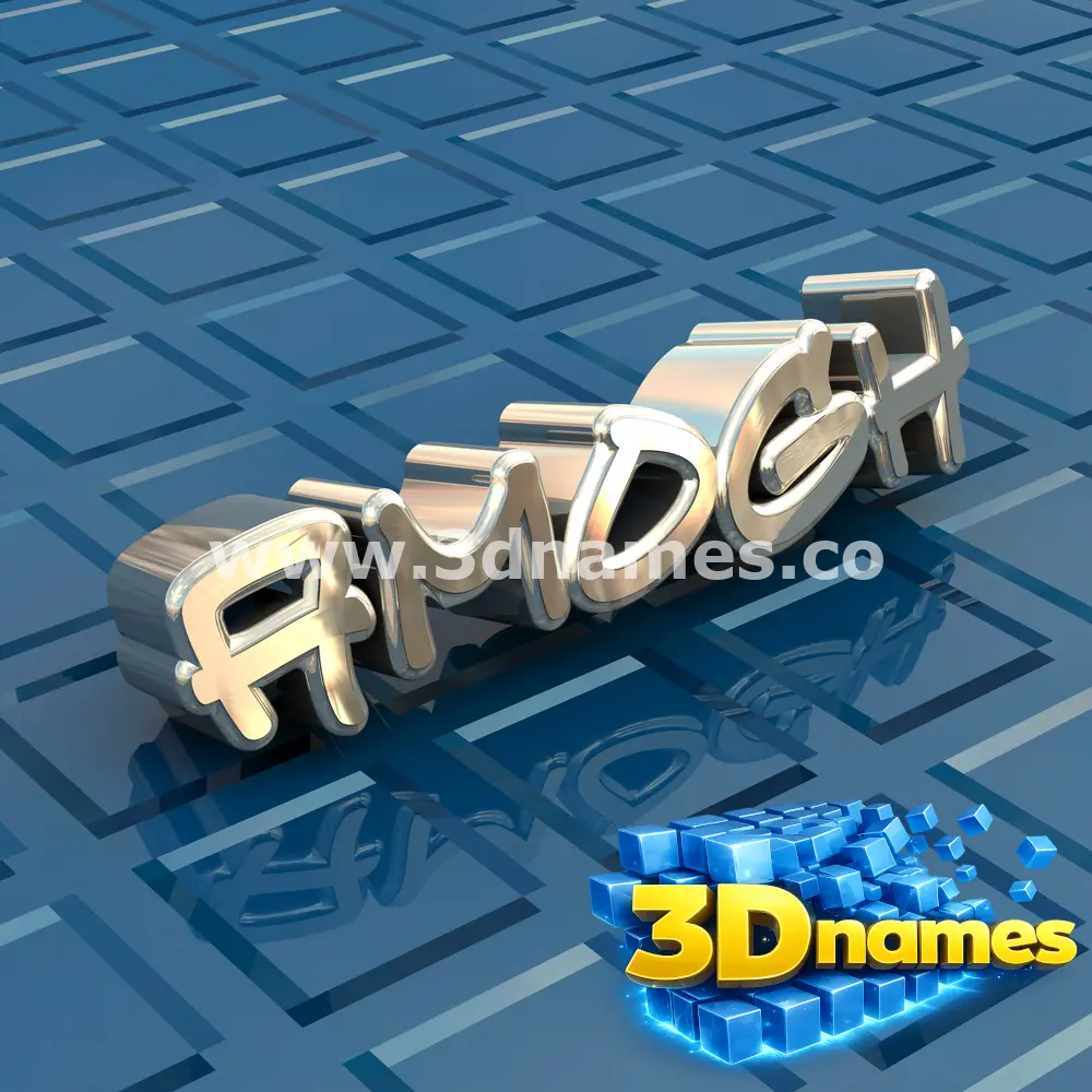 amogh in Blue Bling style - 3D name wallpaper