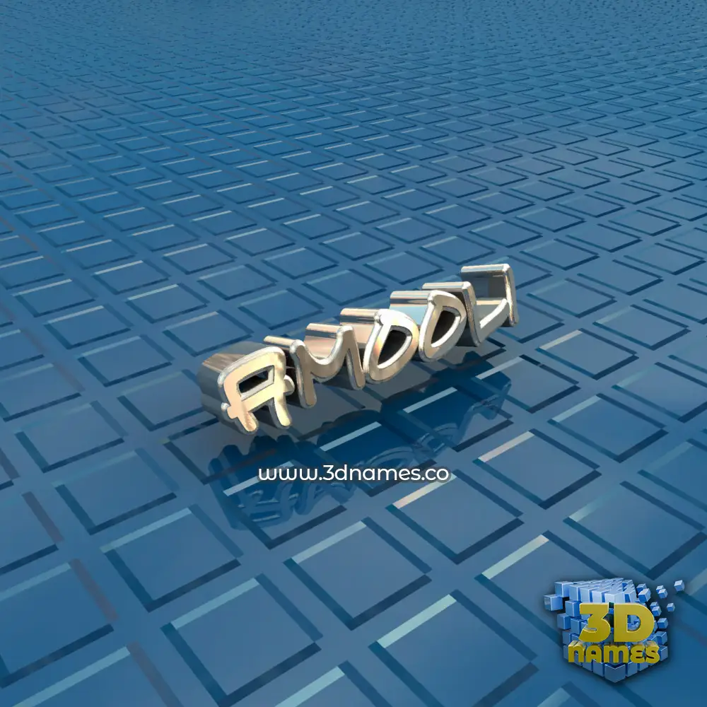 amooli in Blue Bling style - 3D name wallpaper