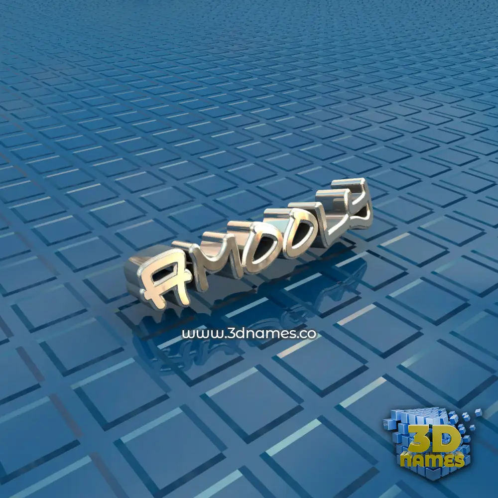 amooly in Blue Bling style - 3D name wallpaper