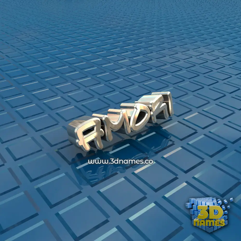 amori in Blue Bling style - 3D name wallpaper