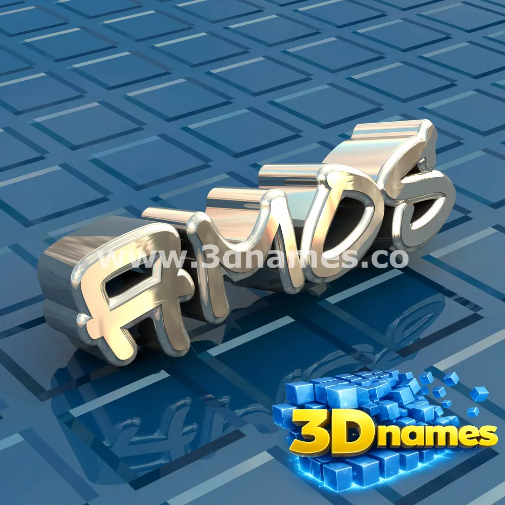 amos in Blue Bling style - 3D name wallpaper