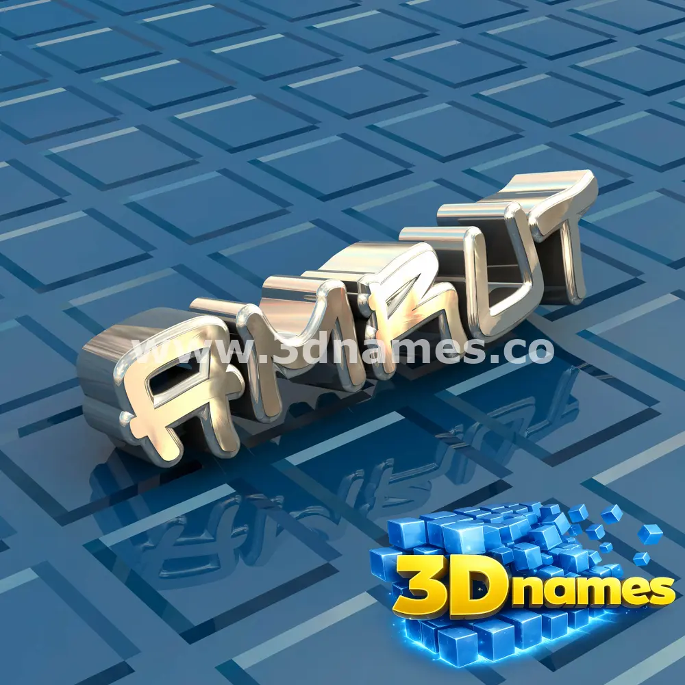 amrut in Blue Bling style - 3D name wallpaper