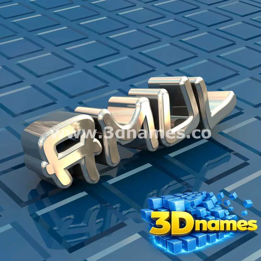 amul in Blue Bling style - 3D name wallpaper