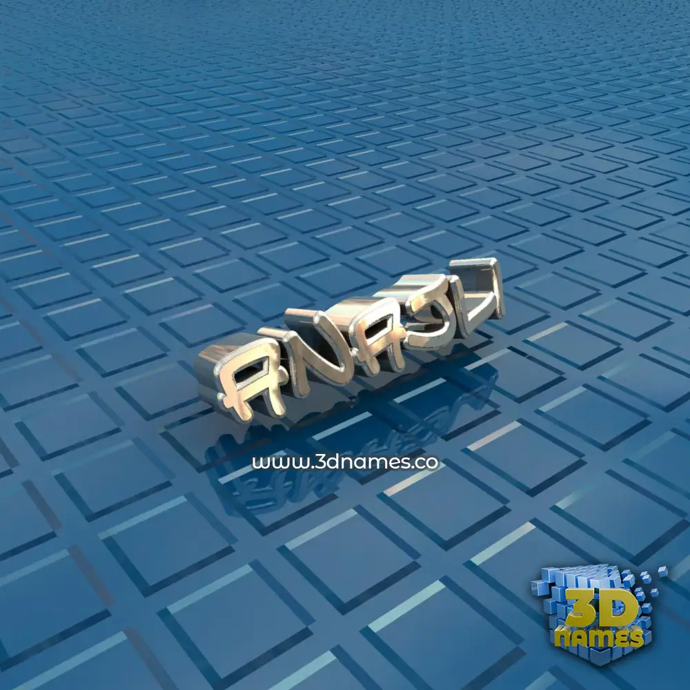 anajli in Blue Bling style - 3D name wallpaper