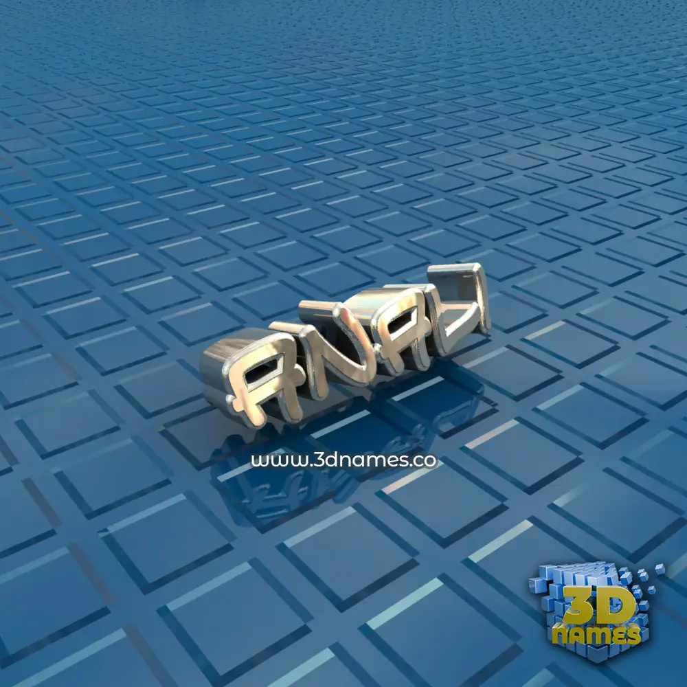 anali in Blue Bling style - 3D name wallpaper