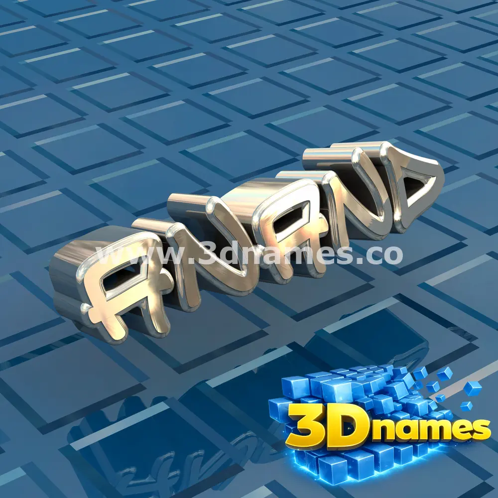 anand in Blue Bling style - 3D name wallpaper