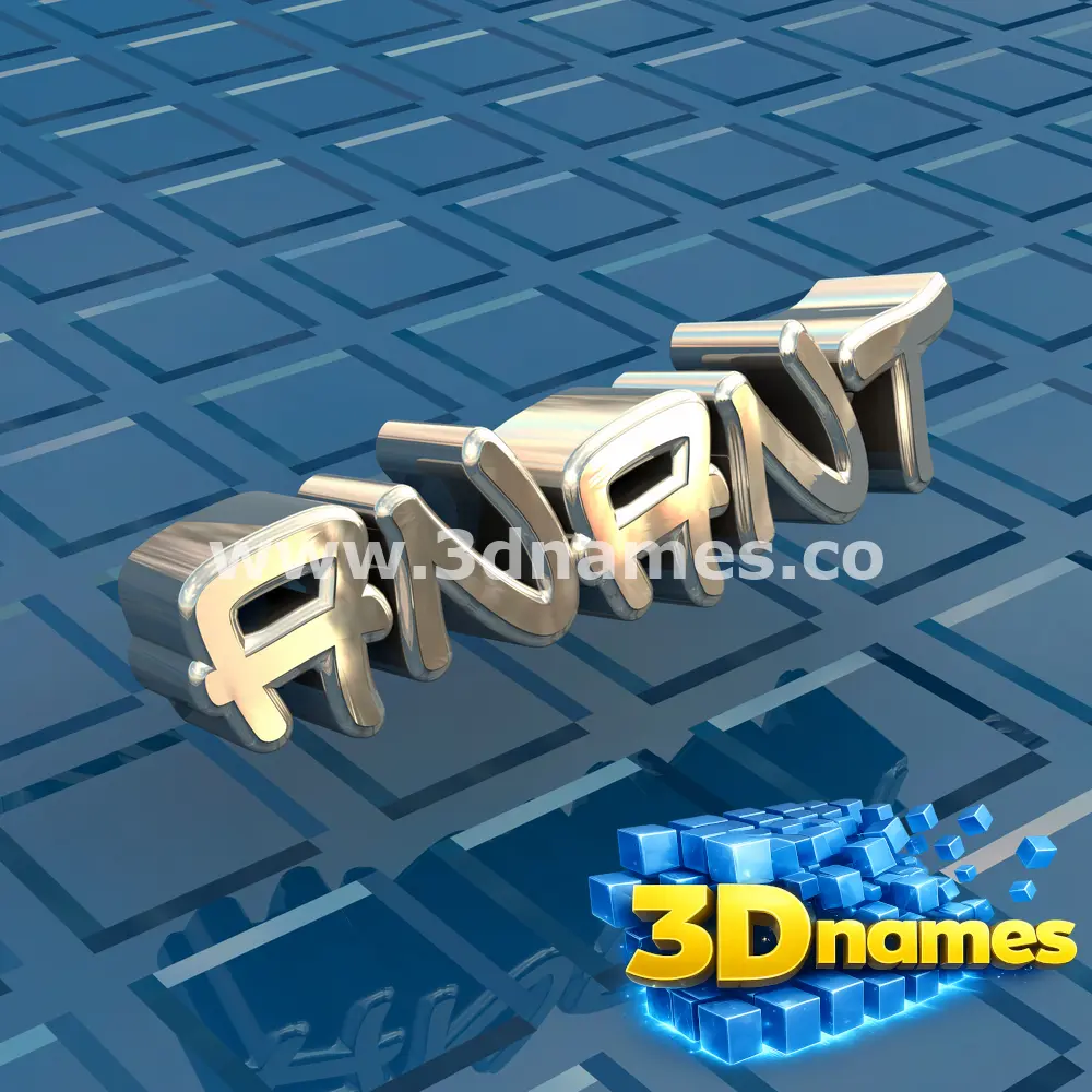 anant in Blue Bling style - 3D name wallpaper