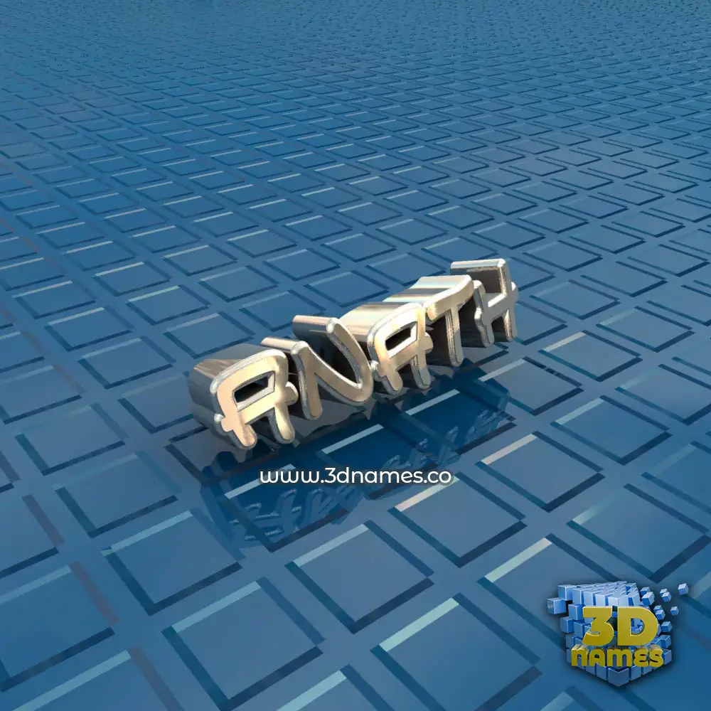 anath in Blue Bling style - 3D name wallpaper