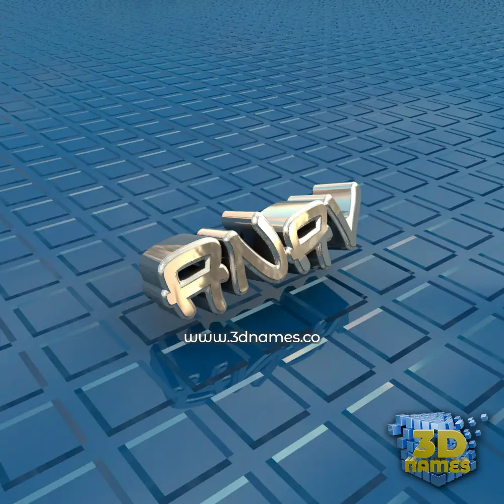 anav in Blue Bling style - 3D name wallpaper