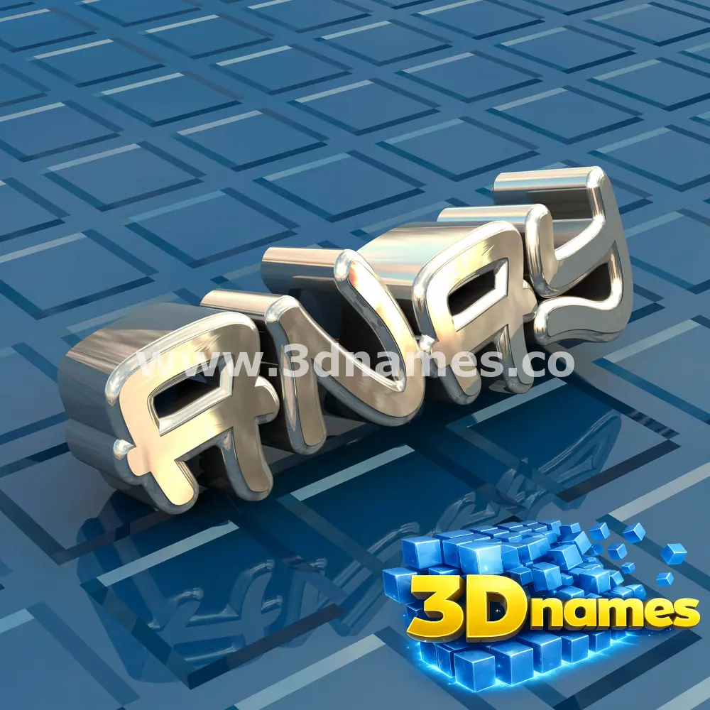 anay in Blue Bling style - 3D name wallpaper