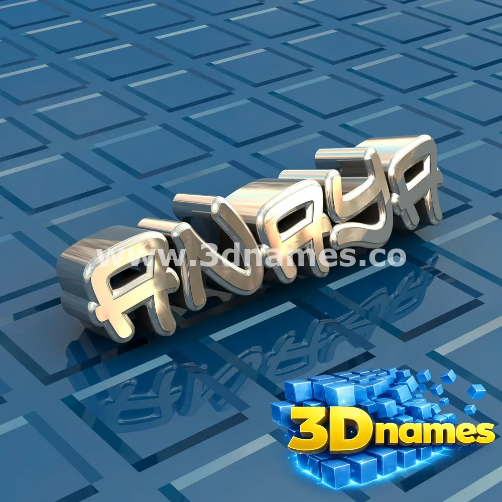 anaya in Blue Bling style - 3D name wallpaper
