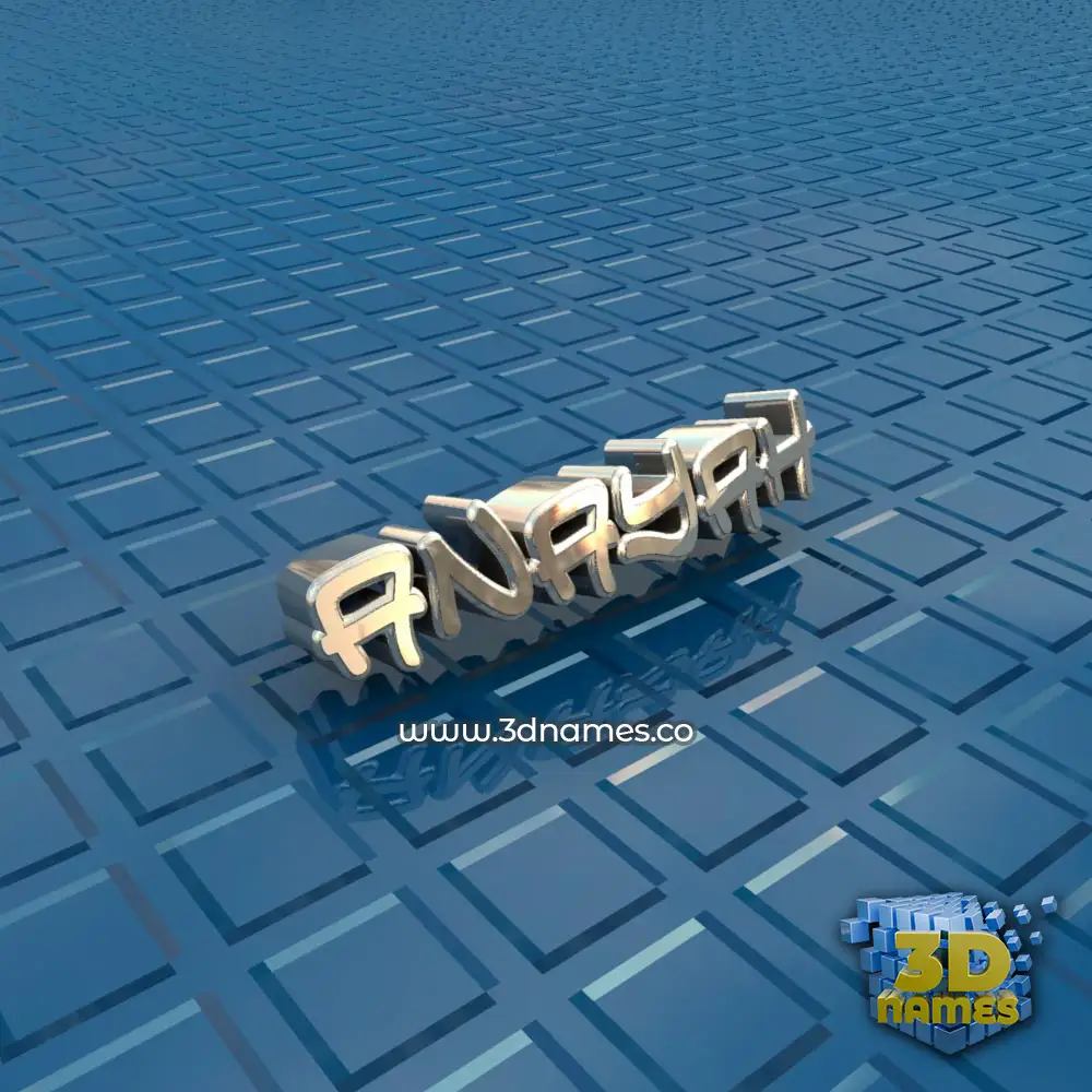 anayah in Blue Bling style - 3D name wallpaper
