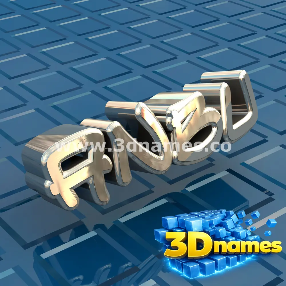 anbu in Blue Bling style - 3D name wallpaper