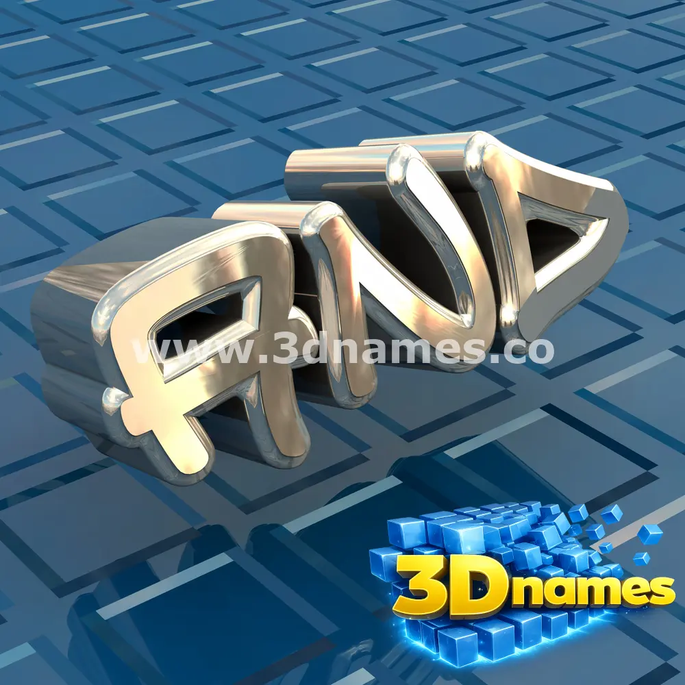 and in Blue Bling style - 3D name wallpaper