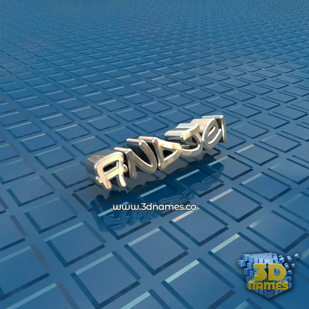 andjei in Blue Bling style - 3D name wallpaper