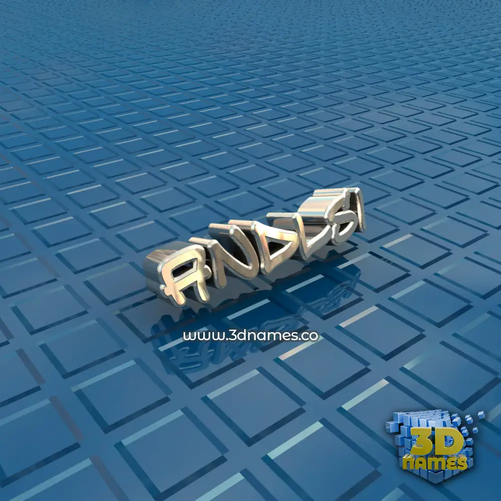 andlsi in Blue Bling style - 3D name wallpaper