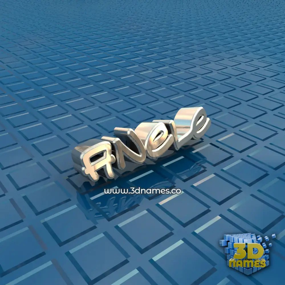 anele in Blue Bling style - 3D name wallpaper