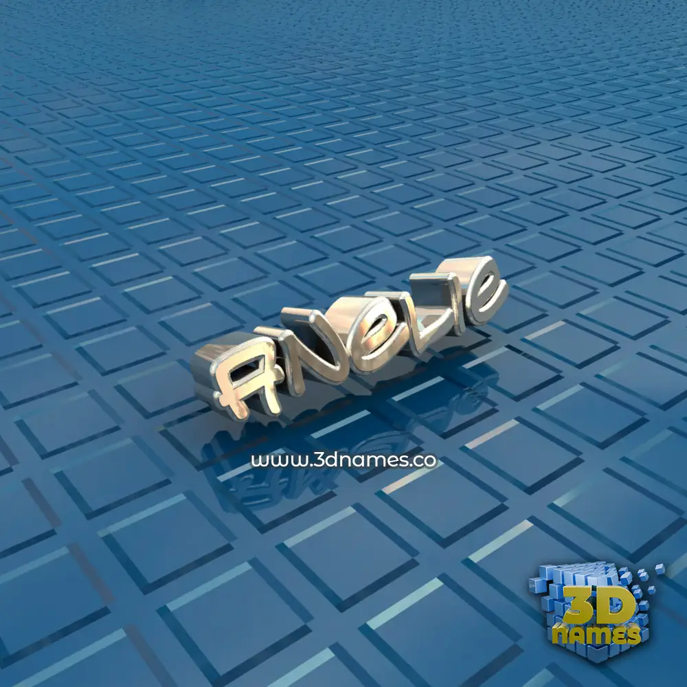 anelie in Blue Bling style - 3D name wallpaper