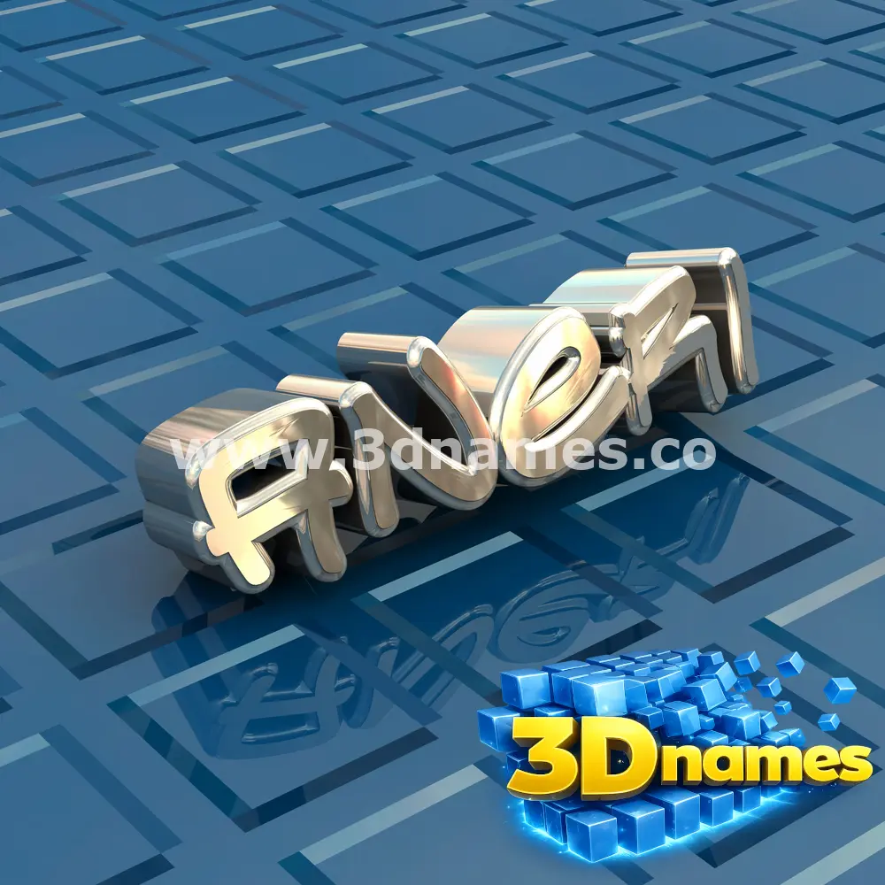 aneri in Blue Bling style - 3D name wallpaper
