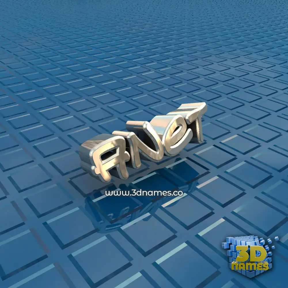 anet in Blue Bling style - 3D name wallpaper