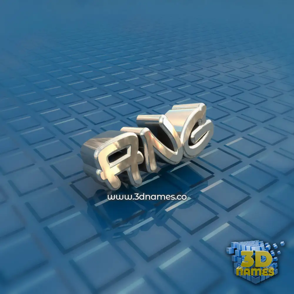ang in Blue Bling style - 3D name wallpaper
