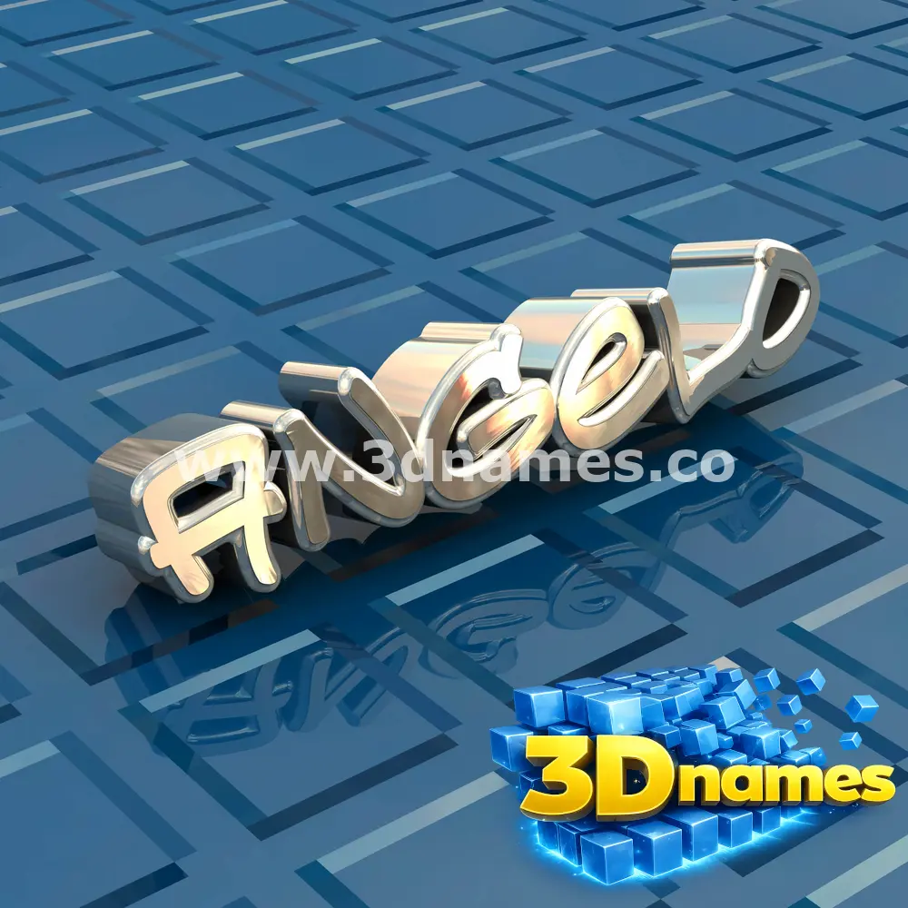 angelo in Blue Bling style - 3D name wallpaper