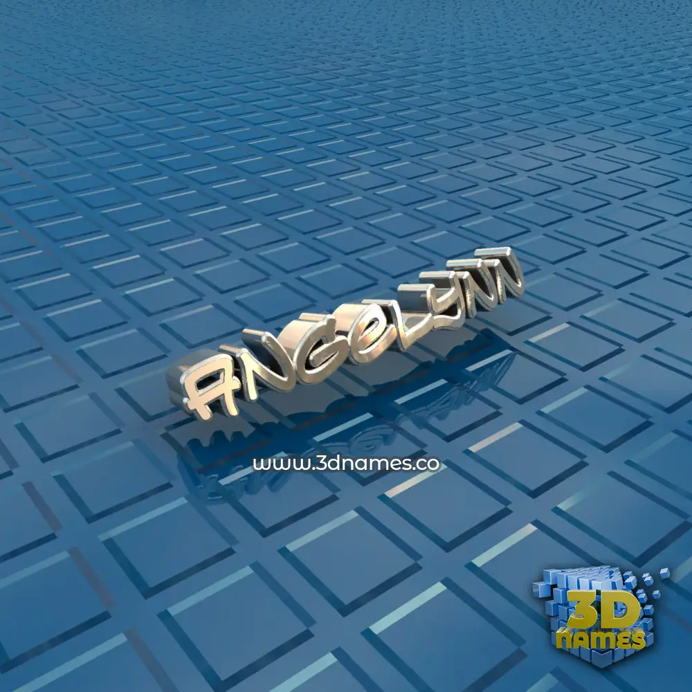 angelynn in Blue Bling style - 3D name wallpaper