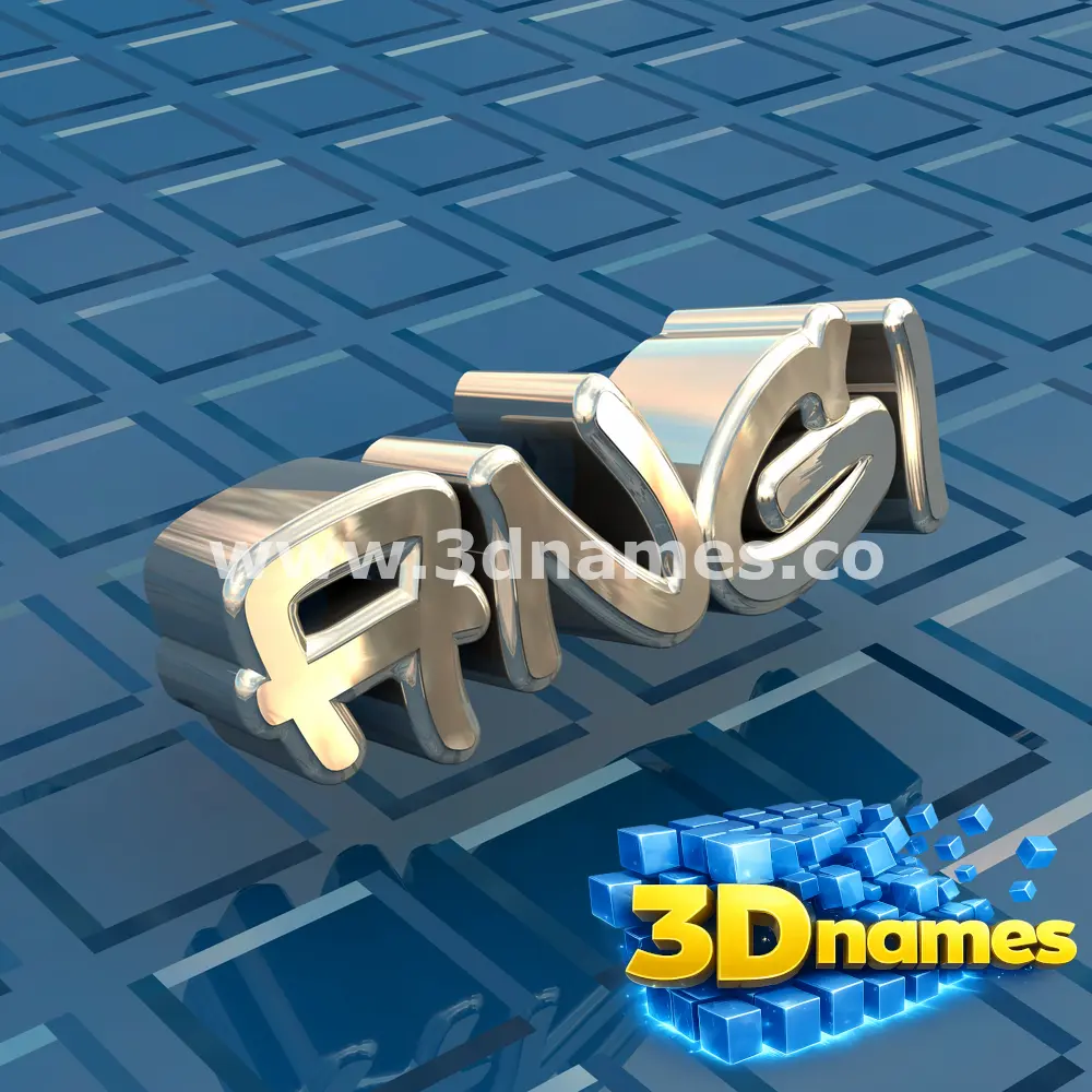 angi in Blue Bling style - 3D name wallpaper
