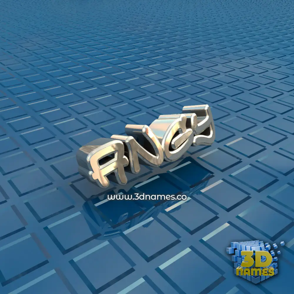angy in Blue Bling style - 3D name wallpaper
