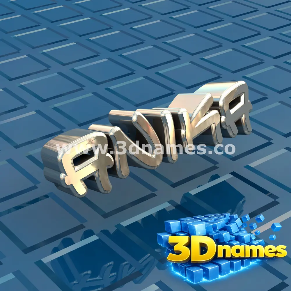 anika in Blue Bling style - 3D name wallpaper