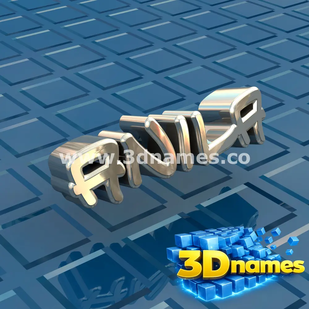 anila in Blue Bling style - 3D name wallpaper