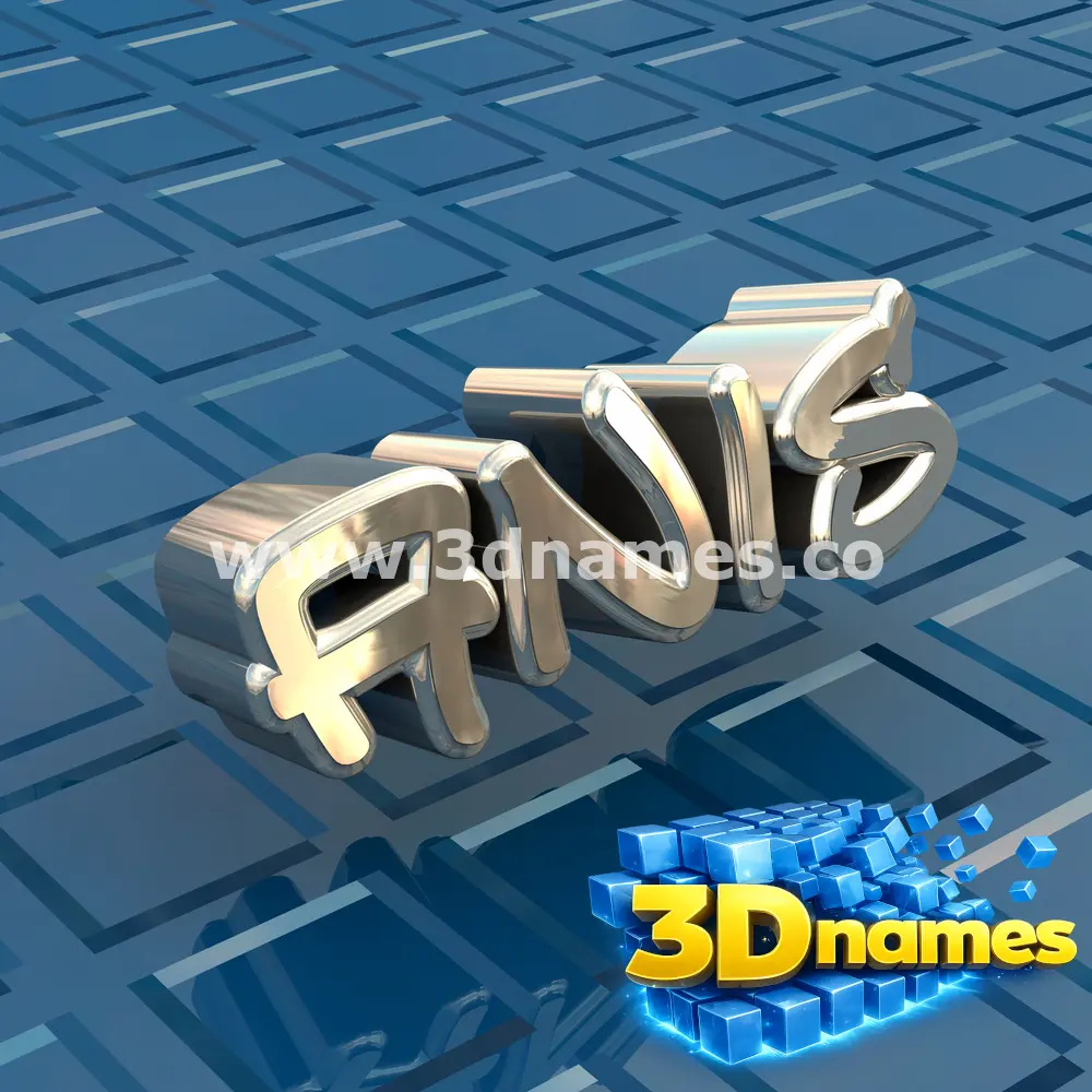 anis in Blue Bling style - 3D name wallpaper