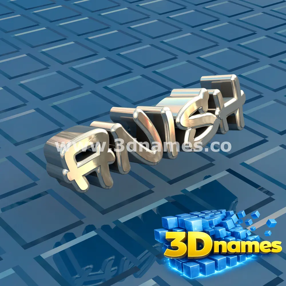 anish in Blue Bling style - 3D name wallpaper