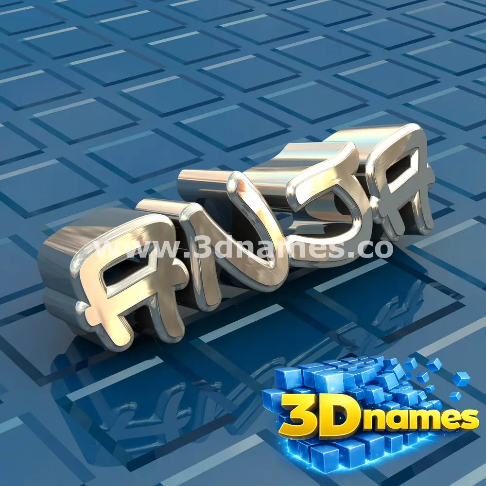 anja in Blue Bling style - 3D name wallpaper