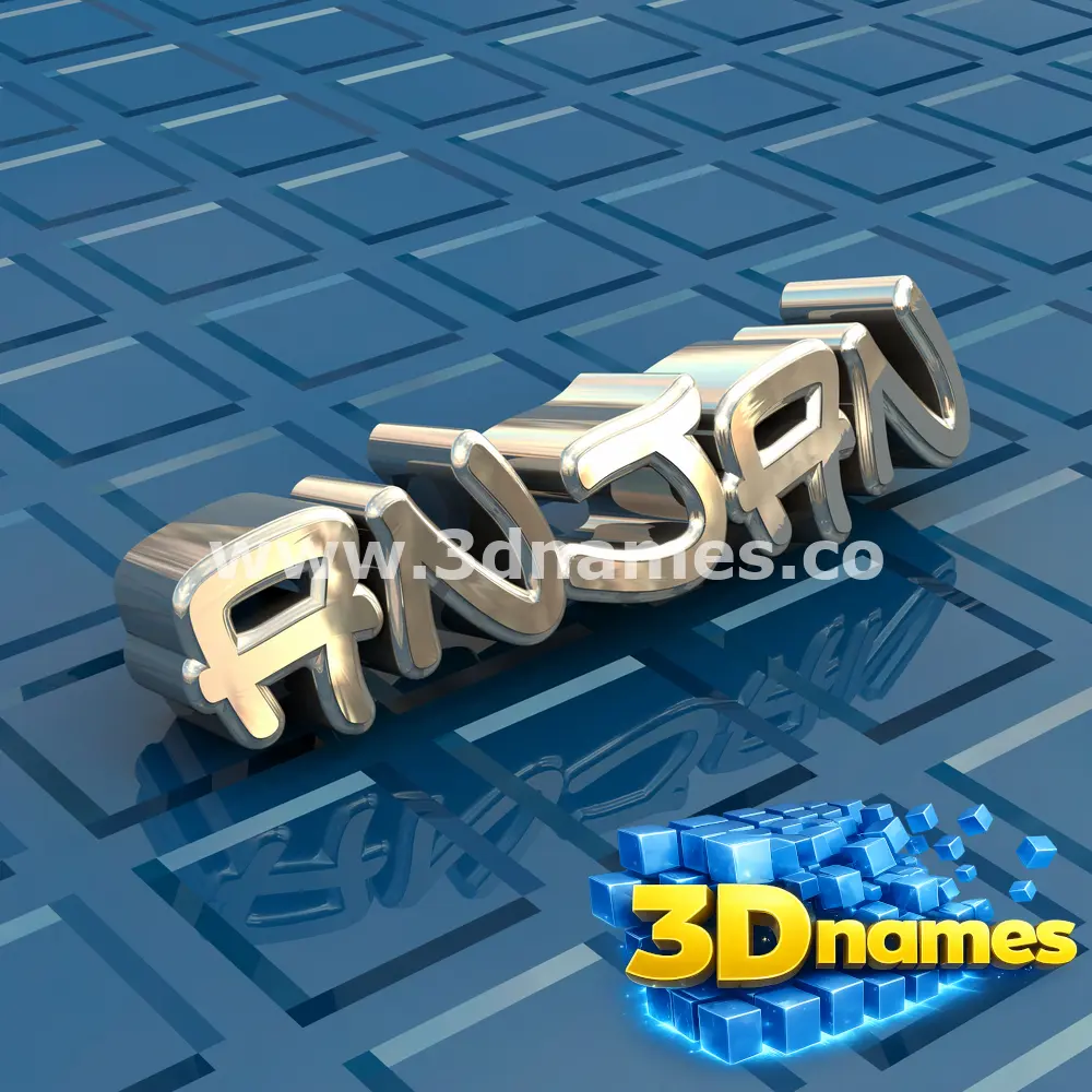 anjan in Blue Bling style - 3D name wallpaper