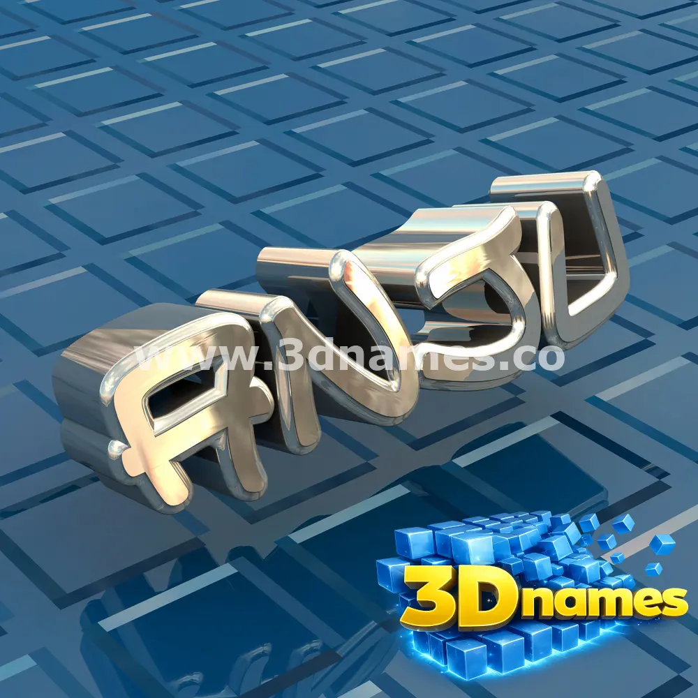 anju in Blue Bling style - 3D name wallpaper
