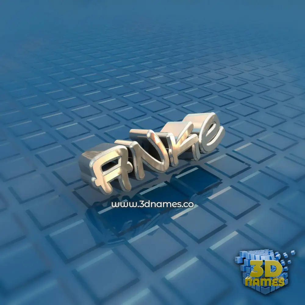 anke in Blue Bling style - 3D name wallpaper