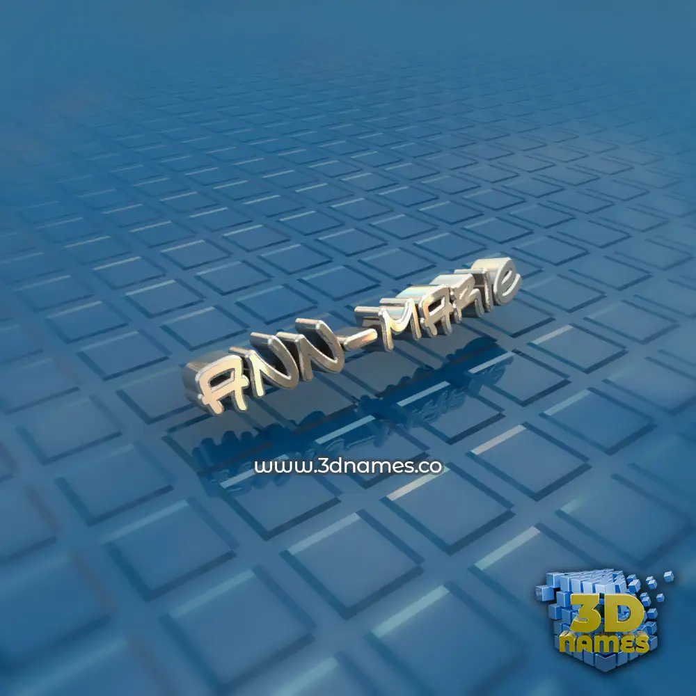 ann-marie in Blue Bling style - 3D name wallpaper