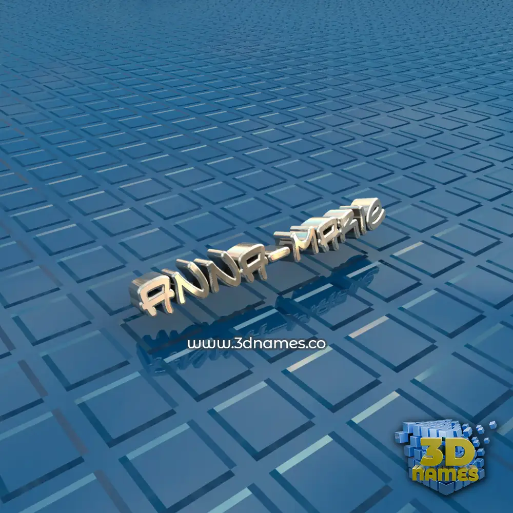 anna-marie in Blue Bling style - 3D name wallpaper