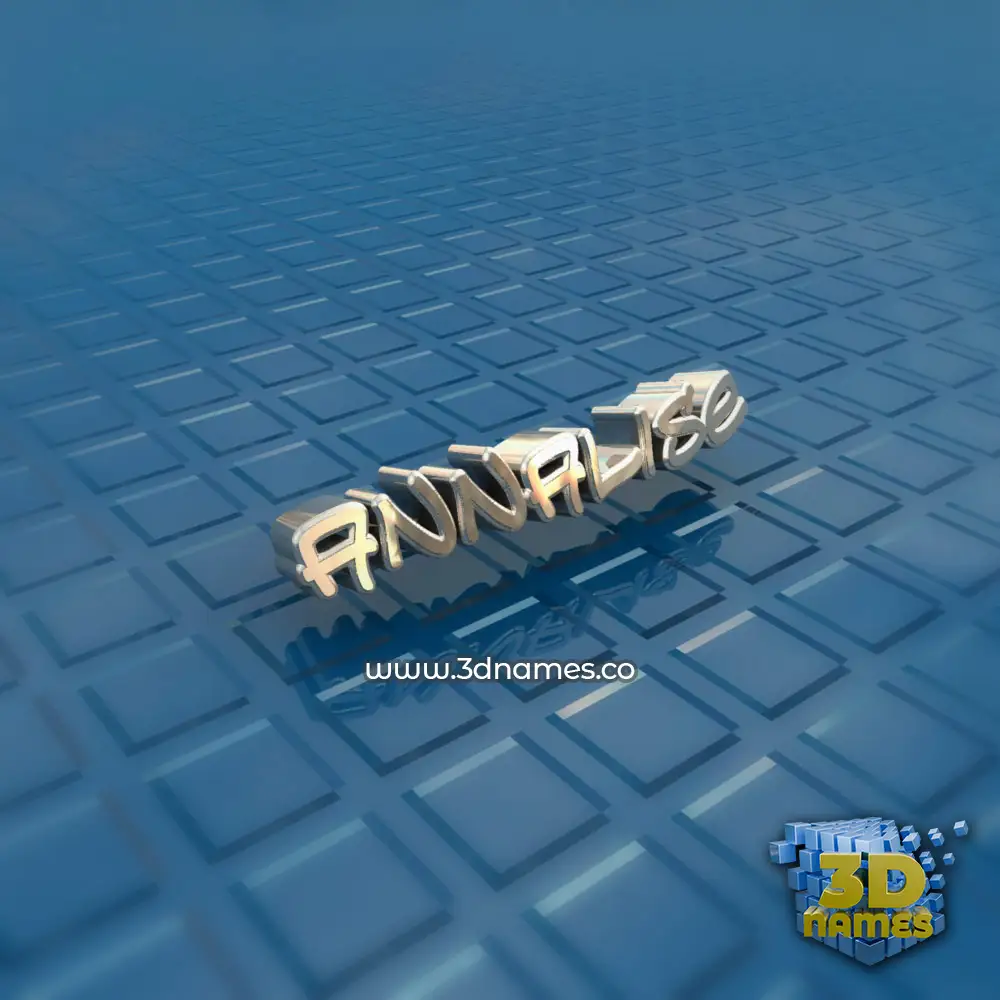 annalise in Blue Bling style - 3D name wallpaper